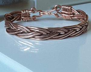 Pulseras de Cobre Sólido de Alta Calidad para Sanación, Brazaletes de Seda, Brazaletes de Cobre Puro 99.99% para Mujer, Juego de Brazaletes - Product Image 6