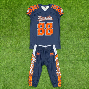 ชุดอเมริกันฟุตบอลขายส่งแบบดิจิทัลซับลิเมชั่น เสื้ออเมริกันฟุตบอลและกางเกงแบบชิ้นเดียว - Product Image 4