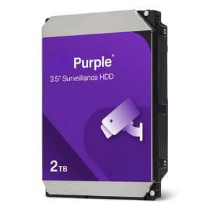 WD23PURZ 2TB 퍼플 3.5인치 SATA 신형 데스크탑 내장 하드 드라이브 5400RPM 64MB 캐시 6Gb/s 비디오 녹화 보안 저장소 - Product Image 1