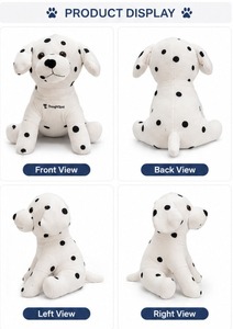 Lindo Peluche de Perro Pequeño, Cojín de Peluche Suave de Velboa, Cachorro de Peluche Personalizado OEM, Regalo Decorativo, Peluche al por Mayor - Product Image 2