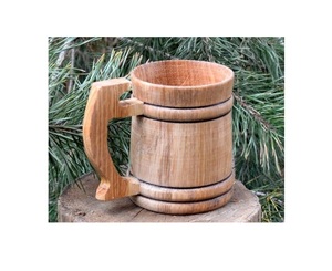 Wooden Mug Handmade Solid Wood Coffee <b>Cup</b> Natural Finish Rustic Design Eco Friendly Drinking Mug for Dining - Product Image 4