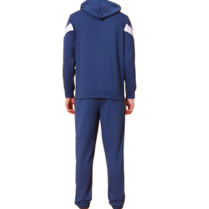 Ensemble de survêtement respirant pour homme, coupe ajustée, en coton, 2 pièces, avec fermeture éclair frontale, idéal pour le sport et les loisirs en hiver - Product Image 2