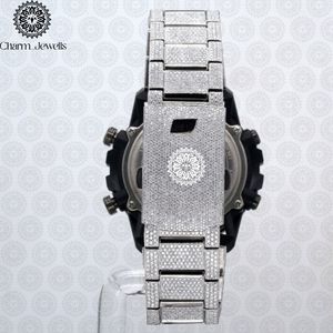 Charm_Jewells Men's Stainless Steel Sport <b>Watch</b> 43mm Round Case Analog Quartz Chronograph With Mandala Dial Pattern - Product Image 4