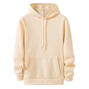 เสื้อสเวตเชิ้ตมีฮู้ดสีแดงสำหรับผู้ชาย ทรงปกติ สีพื้น ผ้าฝ้ายฟลีซ สวมใส่สบาย มีกระเป๋า เหมาะสำหรับใส่ในฤดูใบไม้ร่วง - Product Image 5