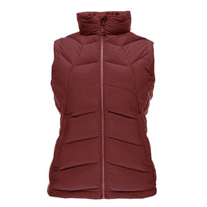 Gilet matelassé en toile d'hiver avec fermeture éclair, logo personnalisé, vêtement de rue, manteau sans manches tendance pour femme, gilet équestre respirant - Product Image 4
