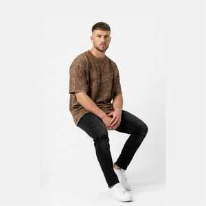 T-shirts personnalisables pour hommes, en polyester/coton, délavés à l'acide, colorés, épais, effet usé, décolorés par le soleil, respirants et à séchage rapide – Grande Vente - Product Image 3