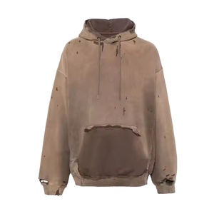 Sweat-shirts à capuche unisexes en molleton de coton respirant et écologique, coupe classique, 400 GSM, hiver, vente en gros - Product Image 2