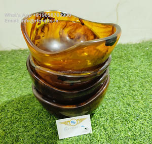 Saladier et serveur de fruits en résine de conception moderne faite à la main ensemble de matériau en résine durable pour table à manger de fête de mariage - Product Image 4