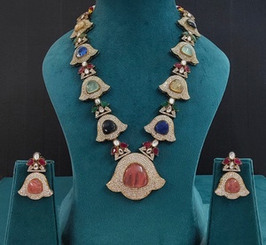 Premium Quality <b>Necklace</b> With Beautiful Earrings <b>Statement</b> <b>Necklace</b> Set Can Be Worn With Both Ethnic & Western Wear Office Wear - Product Image 4