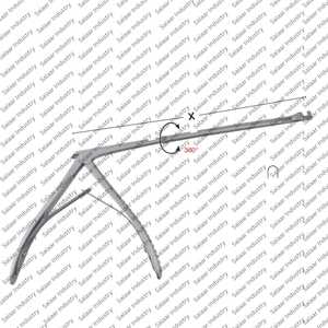 Pinzas de perforación esfenoides Hajek Kofler de 9 pulgadas, acero inoxidable, instrumentos quirúrgicos giratorios, longitud de trabajo de 162 mm - Product Image 4