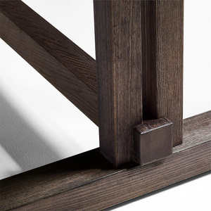 โต๊ะรับประทานอาหารไม้สักแท้คุณภาพพรีเมียม ดีไซน์มินิมอล พร้อมขาไม้เนื้อแข็ง สำหรับโครงการรับรองแขก - Product Image 6