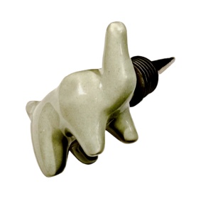 Elephant Animal Cast Iron Ceramic High-quality <b>Wine</b> <b>Stopper</b> with Easy Installation Stylish Design Gift Item - Product Image 1