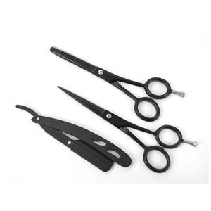 Tijeras de Peluquería Profesionales con Logotipo Personalizado, Tijeras de Acero Inoxidable con Punta Afilada para Adelgazar el Cabello, Exportador - Product Image 2