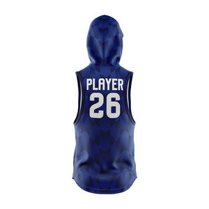 Camiseta Deportiva Personalizada sin Mangas con Capucha para Equipo de Flag Football, Tejido Elástico Transpirable con Diseño Sublimado para Exteriores - Product Image 5