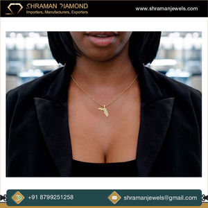 Collar de Oro Sólido de 14K Personalizado con Colgante Estilo Hip Hop para Hombre, con Piedra Natural y Diseño de Mapa de Florida - Product Image 4