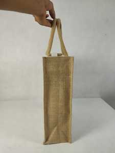 ORKID Laminated Jute <b>Beach</b> <b>Tote</b> Shopping Bag with NIWAR Handle Floral Gift PP Webbing Reusable Carry Medium Size - Product Image 2