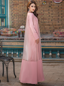 Abaya Abierta Dubai, Vestido Musulmán para Mujer, Vestido Abaya Modesto, Abaya Bordada Dubai, Abaya al por Mayor, Fabricantes de Abayas, Abaya Personalizada - Product Image 5