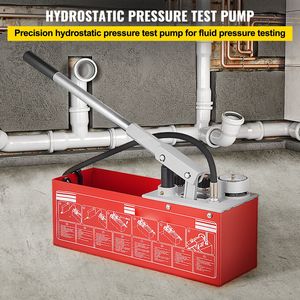 Kit de test de pression hydraulique manuel pour pompe, réservoir de 3,2 gallons, pression hydrostatique 60 bars/860 PSI pour tester les raccords - Product Image 2