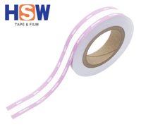 Bande adhésive thermofusible HOUSEWELL 22 mm 115 µm, rouleau de papier kraft blanc/polypropylène, longueur 150 m, qualité alimentaire, pour boissons/épicerie/cadeaux
