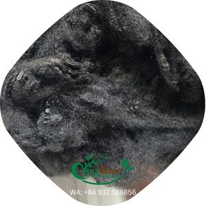 Vinafiber 3D SD Noir Fibres de polyester recyclé en fibres courtes GRS Matelas Non-tissé Qualité brute ignifuge - Product Image 4