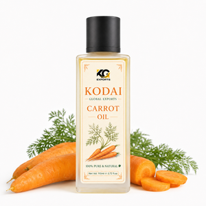 <b>Carrot</b> <b>Oil</b> Refined Pure Natural Hair & Skin Care 110ml Transparent Bottle with US Plug Logo Customized for Daily Moisturizing - Product Image 1