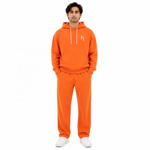 Sudadera con capucha de moda para hombre, de algodón y forro polar, estilo chándal, con hombros caídos, para correr, con bolsillo delantero, estilo urbano, OEM ODM al por mayor - Product Image 1