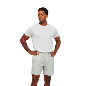 Pantalones Cortos Deportivos para Hombre, Ajustados, de 7 Pulgadas, Ligeros, para Entrenamiento, Gimnasio, Running, Fitness, Color Gris Claro - Product Image 4