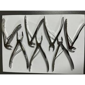 AMETRINE SURGICAL Ensemble chirurgical professionnel 7 tailles, forceps manuel d'extraction radiculaire pédiatrique, certifié CE Classe I - Product Image 3