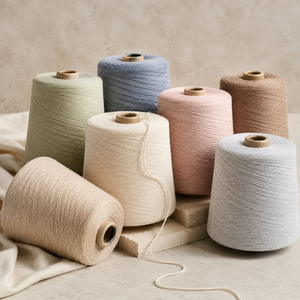Fil de coton 100% filé à la main, absorbant l'humidité, de qualité supérieure pour le tissage textile en Inde - Product Image 3