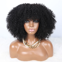 Vente Directe d'Usine Perruques Cheveux Bruts Vietnamiens Bouclés Pixie Alignés Cuticules Super Double Drawn pour Femmes Noires