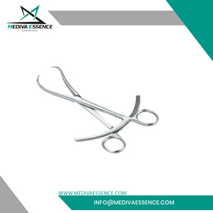 Pinza de trasplante Klintmalm pequeña de 65 mm con mandíbula curva y vástago recto, instrumento quirúrgico manual para procedimientos hepatológicos, certificación CE, clase [insertar clase, si se refiere a una clase específica, de lo contrario dejar en blanco]. - Product Image 5