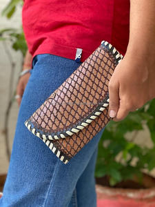 Cartera tallada a mano, funda de teléfono de embrague, elegante Cartera de Color turquesa multiusos para mujer, carteras de cuero occidental - Product Image 3