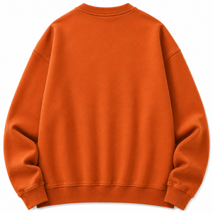 Sweat-shirt à col rond pour homme WARPRO, coupe classique, 100% coton, tricoté, décontracté, couleur unie, respirant, hiver, 220g - Product Image 5