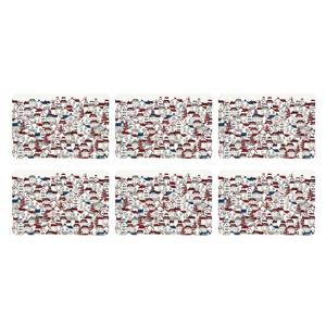 Set di 6 tovagliette Excelsa Innsbruck in plastica 43x28,5x0,1 cm multicolore - Product Image 2