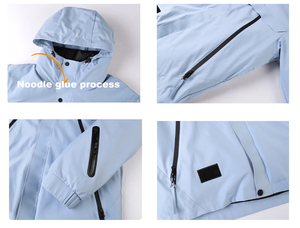 เสื้อแจ็คเก็ตกันลมผู้ชายแบบสปอร์ตทรงหลวม ผ้าเคลือบ PU กันน้ำ สำหรับฤดูใบไม้ผลิ มีฮู้ด ซิปปิด โลโก้แบบรีดร้อนด้านหน้า แห้งเร็ว - Product Image 3