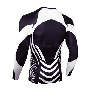 Vente en gros de rashguards de sport pour hommes, JUJITSU SPORTS, manches longues, impression par sublimation, respirant, pour adultes - Product Image 3