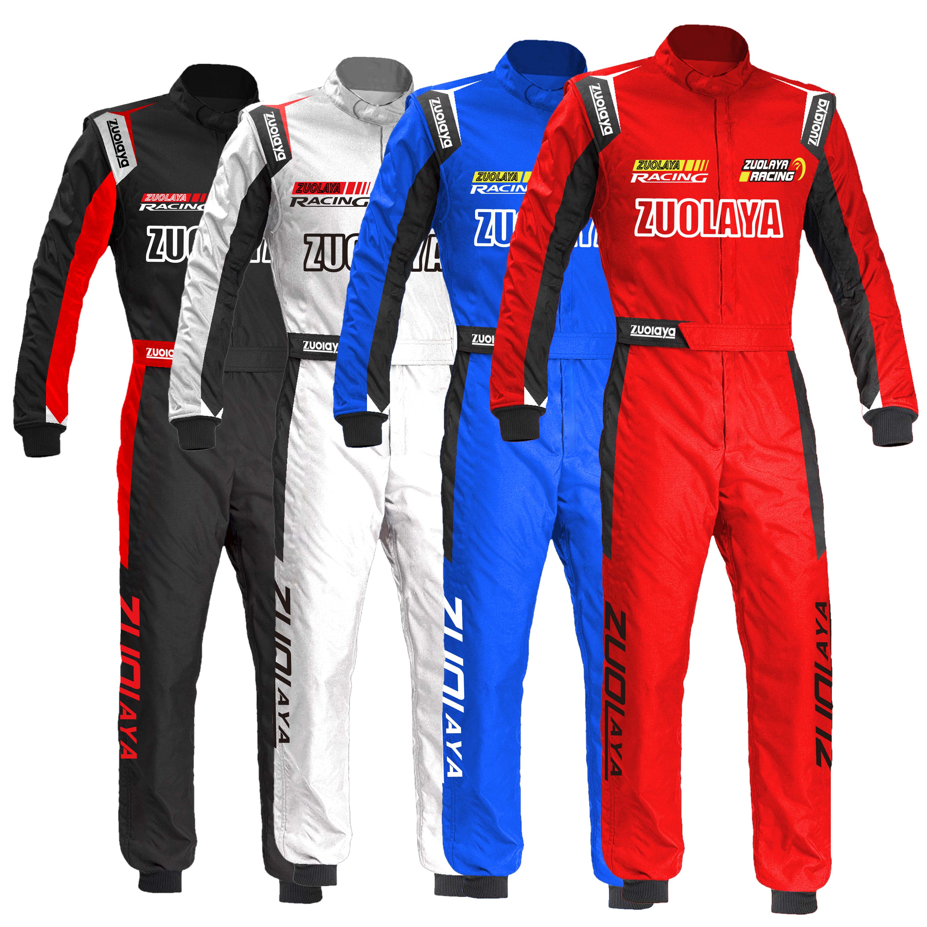 Zuolaya Go Kart Race Nylon Cotton Suits Motorcycle Auto One set Fire Resistance Racing Suit Wear RJ10