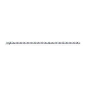 Pulsera de tenis con diamantes redondos brillantes de 0.5 quilates en oro rosa, diseño de línea flexible personalizado, con fuego y centelleo excepcionales. - Product Image 1