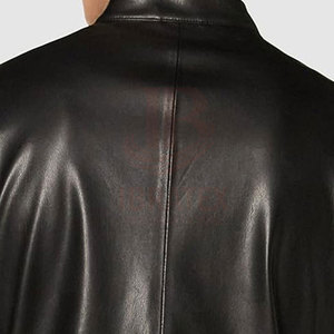 IBRATEX INTERNATIONAL Servicio OEM Chaqueta de Cuero Personalizada de Primera Calidad con Cuello Camisero Transpirable y Ecológica para Hombre - Product Image 6