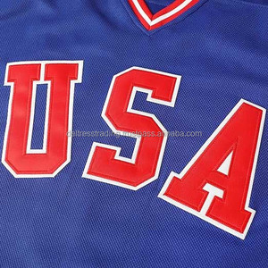 Deltress Trading USA 1980 Jersey de hockey de equipo alto Jersey blanco al por mayor en tallas para hockey sobre hielo con Jim Craig - Product Image 2