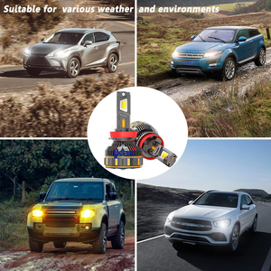 Ampoules de phare LED haute puissance 100W IKAS Factory, application AI LED, 3000K 4300K 6000K, phares LED automobiles 50000LM - Product Image 5