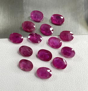 100% Natural Fine Quality Mozambique <b>Ruby</b> Heat 5x7mm Calibrated Oval Cut Reddish Pink Color Loose Gemstone for Making Jewellery - Product Image 5