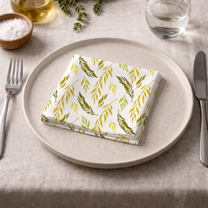 Serviettes de table en coton classiques réutilisables pour la maison, la cuisine, les restaurants et les dîners formels - Product Image 1