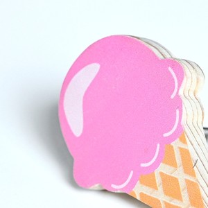 Boutons de tiroir contemporains en bois de pin durable pour enfants, poignées de commode rose en forme de crème glacée pour armoire, vente en gros - Product Image 3