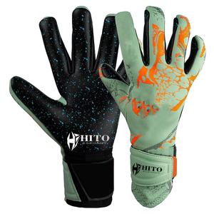 Nouveaux gants de gardien de but avec protection des doigts, coupe Meduis, cuir épais et lisse, gants d'entraînement de football, sublimation au dos de la main - Product Image 1