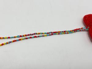 Collar de Corazón Hecho a Mano con Cuentas de Vidrio y Pedrería Colorida para Joyería de Moda, Regalos, Boutique y Uso Diario - Product Image 4