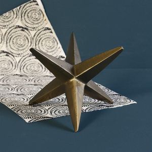Centre de table décoratif en laiton en forme d'étoile pour la réception de mariage et pièce d'appoint festive pour la décoration de la maison - Product Image 5