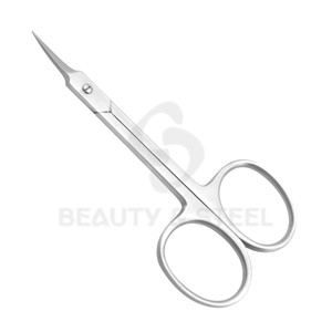 Professional Curved Cuticle Scissors with Needle-Sharp Tips and <b>Sandblasted</b> Matte Finish for Precision Care - Product Image 1