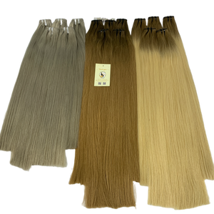 Venta al por mayor de alta calidad personalizado de la máquina de trama Remy gris Ombre recto extensiones de cabello humano Color-paquetes seleccionados - Product Image 2