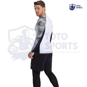 เสื้อคอมเพรสชั่นผู้ชาย น้ำหนักเบา คุณภาพสูง ระบายอากาศดี ขายดีที่สุด แขนยาว สำหรับออกกำลังกาย เสื้อรัดกล้ามเนื้อผู้ชาย - Product Image 6